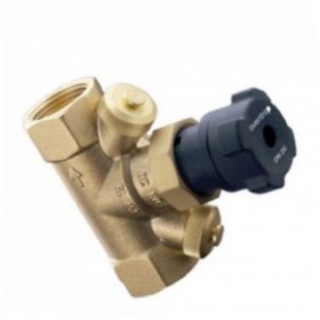 Вентиль запорный Oventrop (Овентроп) Hycocon ATZ, DN-32, 1 1/4, ВВ, PN, бар-16, T°C -от -10 до +120, латунь, измерительная техника eco, в теплоизоляции (1067310)