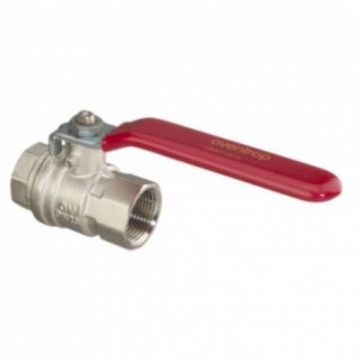 Кран шаровой Oventrop (Овентроп) EZB, Ду32, 1 1/4, из латуни, внутренняя резьба ISO228/1 , рукоятка из оцинкованной стали в пластмассовой оболочке (1079010)