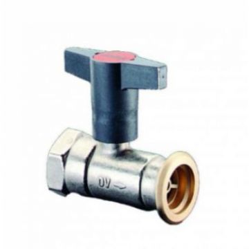 Кран шаровой Oventrop (Овентроп) Optibal P, для обвязки насоса, DN-25, 1, 1 1/2, ВНГ, PN, бар-10, без обратного клапана, T°C -120 (1078371)