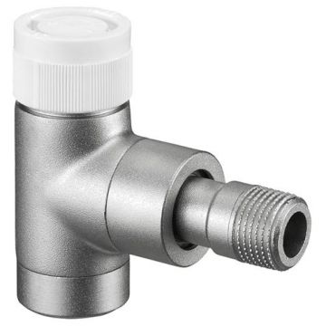 Вентиль на обратную подводку Oventrop (Овентроп) Серия E угловой Kvs 1,2 ,DN 15 1/2 x 1/2 дюйма PN 10 никелированный (1163042)