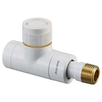 Вентиль на обратную подводку Oventrop (Овентроп) Серия E проходной Kvs 1 ,DN 15 1/2 x 1/2 дюйма PN 10 белый (1163162)