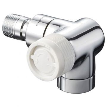 Вентиль на обратную подводку Oventrop (Овентроп) Серия E угловой трехсторонний, правое присоединение Kvs 1 ,DN 15 1/2 x 1/2 дюйма PN 10 хром (1163453)