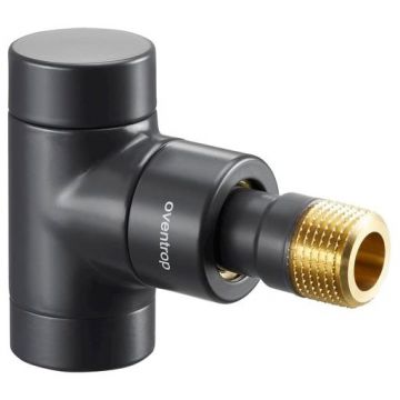 Вентиль на обратную подводку Oventrop (Овентроп) Combi E угловой ,DN 15 1/2 x 1/2 дюйма PN 10 антрацит (1166032)