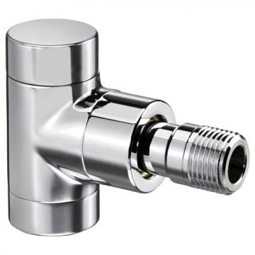 Вентиль на обратную подводку Oventrop (Овентроп) Combi E угловой ,DN 15 1/2 x 1/2 дюйма PN 10 хром (1166052)