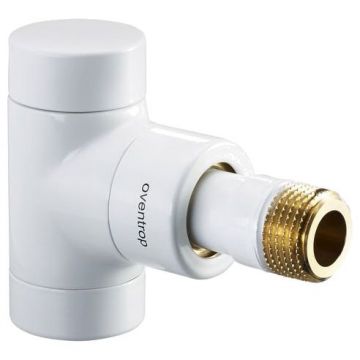 Вентиль на обратную подводку Oventrop (Овентроп) Combi E угловой ,DN 15 1/2 x 1/2 дюйма PN 10 белый (1166062)