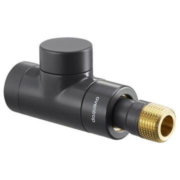 Вентиль на обратную подводку Oventrop (Овентроп) Combi E проходной ,DN 15 1/2 x 1/2 дюйма PN 10 антрацит (1167032)