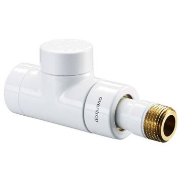Вентиль на обратную подводку Oventrop (Овентроп) Combi E проходной ,DN 15 1/2 x 1/2 дюйма PN 10 белый (1167062)