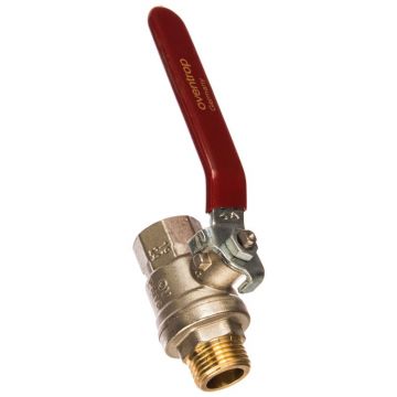 Кран шаровый Oventrop (Овентроп) Optibal полнопроходной, маховик ручка-рычаг Kvs 22 DN 15, G 1/2 дюйма ВР-НР (1076204)