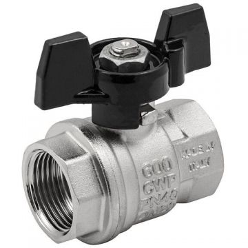 Кран шаровой Elsen (Элсен) , Strong T, 1″, ВВ, ручка-бабочка