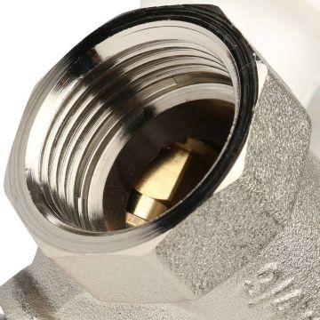 Коллектор распределительный Itap (Итап) регулируемый, никелированная латунь с 2 выходами (3/4 дюйма x 1/2 дюйма) 465/2