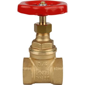 Клиновая задвижка латунная Itap (Итап), PN 16 3/4 дюйма 156