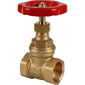 Клиновая задвижка латунная Itap (Итап), PN 16 3/4 дюйма 156