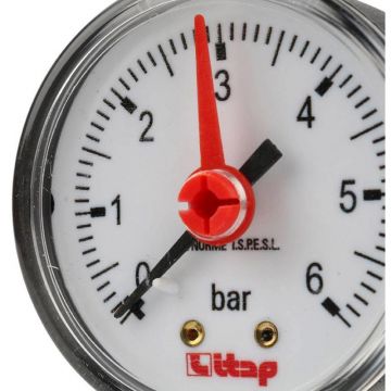 Манометр Itap (Итап) боковое подключение 0-6 бар 1/4 дюйма 482R