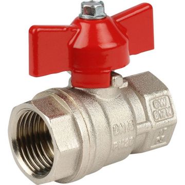 Кран шаровой Itap (Итап) IDEAL муфтовый полнопроходной (бабочка) 1/2 дюйма 092