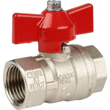 Кран шаровой Itap (Итап) IDEAL муфтовый полнопроходной (бабочка) 1/2 дюйма 092