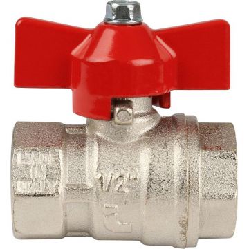 Кран шаровой Itap (Итап) IDEAL муфтовый полнопроходной (бабочка) 1/2 дюйма 092