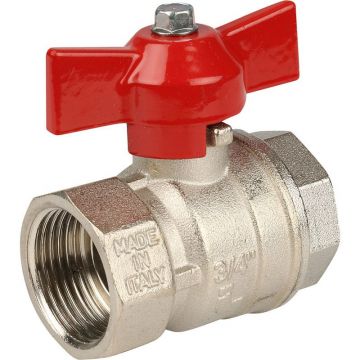 Кран шаровой Itap (Итап) IDEAL муфтовый полнопроходной (бабочка) 3/4 дюйма 092