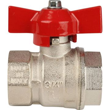 Кран шаровой Itap (Итап) IDEAL муфтовый полнопроходной (бабочка) 3/4 дюйма 092