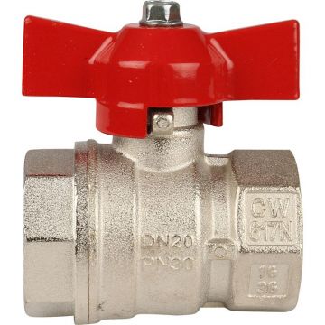 Кран шаровой Itap (Итап) IDEAL муфтовый полнопроходной (бабочка) 3/4 дюйма 092