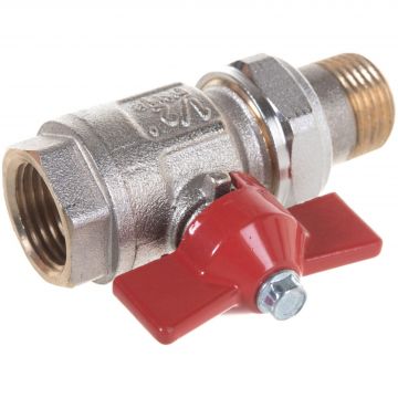 Кран шаровой Itap (Итап) IDEAL с накидной гайкой полнопроходной (бабочка) 1/2 дюйма 098