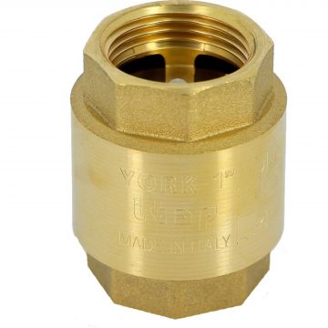 Клапан обратный Itap (Итап) YORK пружинный муфтовый с пластиковым седлом 1″ дюйма 103