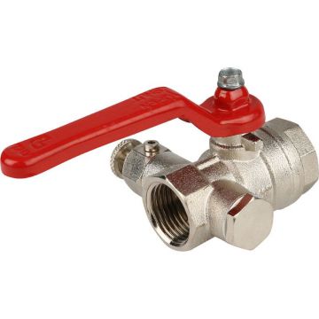 Кран шаровой Itap (Итап) муфтовый полнопроходной со спускным устройством (рычаг) 1″ дюйма 115