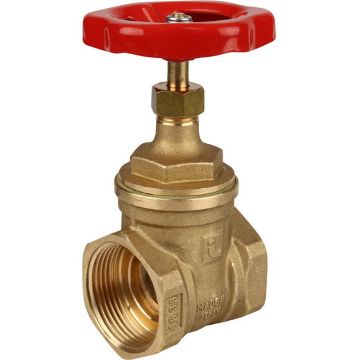 Задвижка клиновая Itap (Итап) резьбовая, муфтовая латунная 4″ дюйма 155