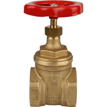 Задвижка клиновая Itap (Итап) резьбовая, муфтовая латунная 4″ дюйма 155