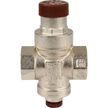 Редуктор давления Itap (Итап) Minibrass с давлением на выходе 14 бар с подсоединением для манометра 1/4″, 3/4 дюйма 361