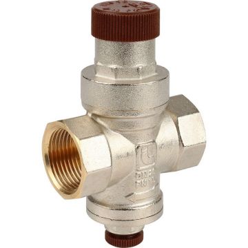 Редуктор давления Itap (Итап) Minibrass с давлением на выходе 14 бар с подсоединением для манометра 1/4″, 3/4 дюйма 361