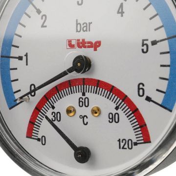 Термоманометр, боковое подключение ITAP 1/2 дюйма 484