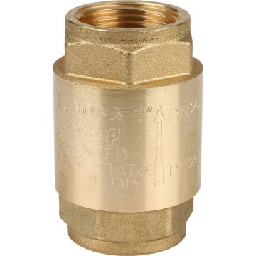 Клапан обратный Itap (Итап) EUROPA пружинный муфтовый с металлическим седлом 1 дюйма 100