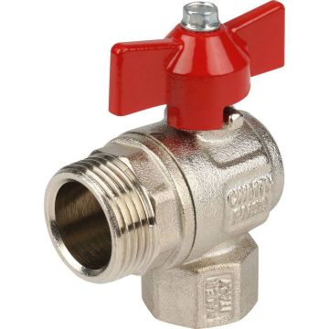 Кран шаровой Itap (Итап) IDEAL угловой с накидной гайкой полнопроходной (бабочка) 1/2 дюйма 298