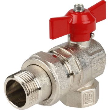 Кран шаровой Itap (Итап) IDEAL угловой с накидной гайкой полнопроходной (бабочка) 3/4 дюйма 298