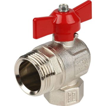 Кран шаровой Itap (Итап) IDEAL угловой с накидной гайкой полнопроходной (бабочка) 3/4 дюйма 298