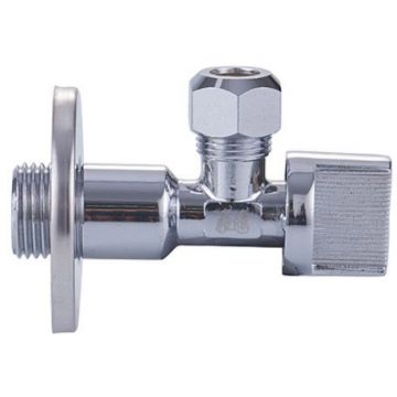 Кран угловой с отр. 1/2 х 10 хром (шар.) Vieir (Виеир) (VER56)