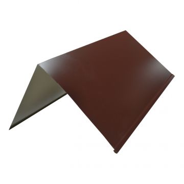 Конек простой Россия, покрытие Полиэстер, 2000х200х200 мм стандартные цвета RAL