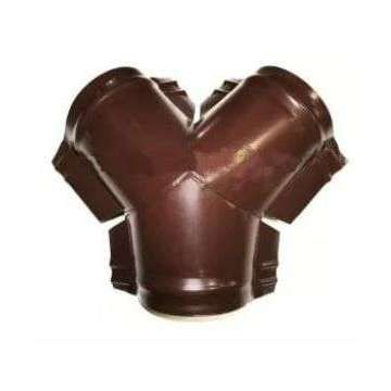 Тройник Y-образный к полукруглому коньку малому Россия, покрытие Полиэстер, стандартные цвета RAL