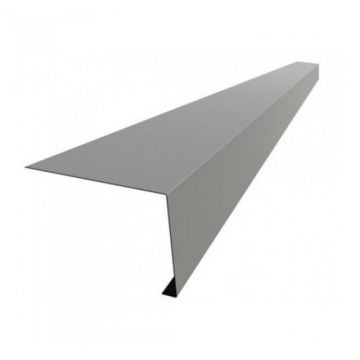 Карнизная планка (капельник) Россия, покрытие Цинк, 2000х100х60 мм неокрашенный