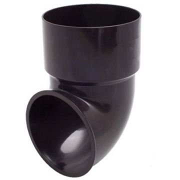 Колено трубы сливное Fineber (Файнбер) 87 D80 Ral 8017 (FBRW.SH.80.8017) 1 шт