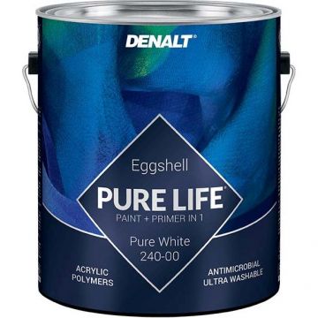 Краска для стен акриловая Denalt Pure Life Acrylic 240-01 Eggshell яичная скорлупа супермоющаяся белая 7,56 л