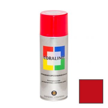 Краска аэрозольная Coralino (Eastbrand) универсальная RAL 3020 светофорно-красная (С13020) 520 мл