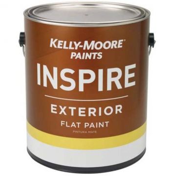 Краска фасадная высокоукрывистая Kelly-Moore Paints Inspire Exterior Paint ультраматовая база white & light tint base (1142-1-1G) 3,78 л