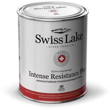 Краска для стен и потолков износостойкая Swiss Lake Intense Resistance Plus глубокоматовая 9 л Краска для стен и потолков износостойкая Swiss Lake Intense Resistance Plus глубокоматовая 9 л