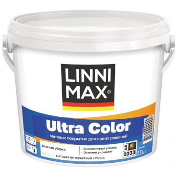 Краска водно-дисперсионная для внутренних работ Linnimax Ultra Color / Ультра Колор База 3 2,35 л