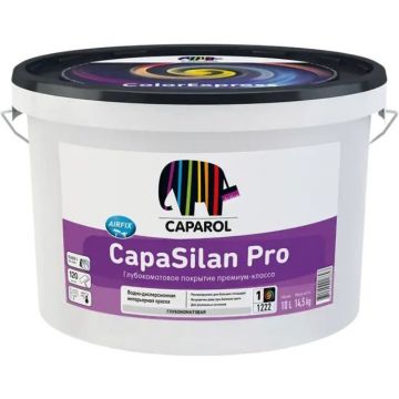 Краска интерьерная водно-дисперсионная Caparol CapaSilan Pro глубокоматовая база 1 белая 10 л