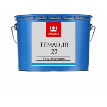 Краска полиуретановая двухкомпонентная Tikkurila Temadur 20 полуматовая база TCL 2,25 л