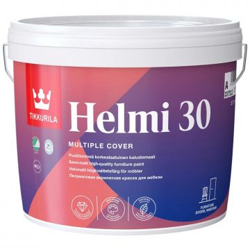 Краска акрилатная Tikkurila Helmi 30 влагостойкая моющаяся полуматовая база A 2,7 л