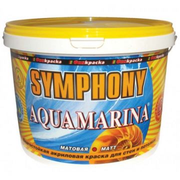 Краска Symphony влагостойкая AquaMarina С 9 л