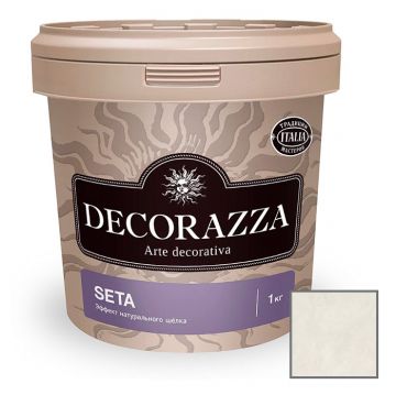 Декоративное покрытие Decorazza Seta Nova Argento с эффектом натурального шёлка (ST 11-120) 1 л Декоративное покрытие Decorazza Seta Nova Argento с эффектом натурального шёлка (ST 11-120) 1 л